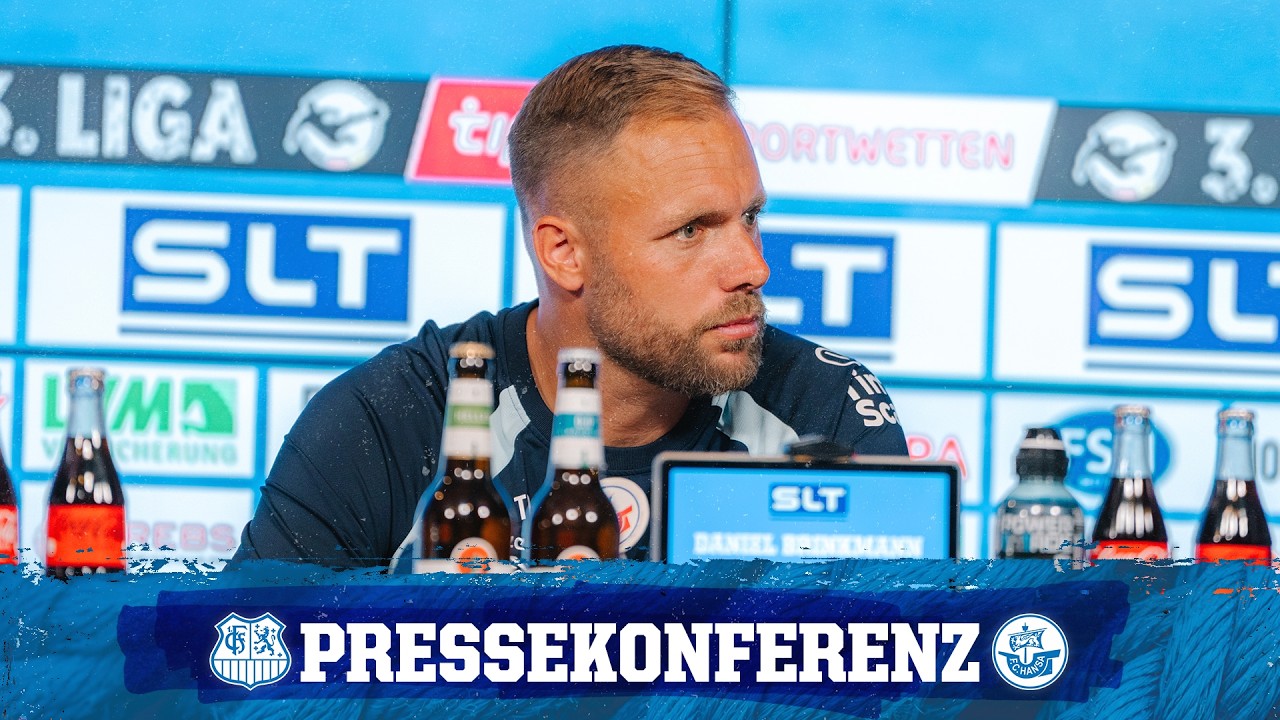 Hier die Pressekonferenz vor dem Auswärtsspiel beim 1. FC Saarbrücken