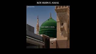KOI HUSN-E-AMAL.....💚🥀🙌Madina Sharif #naat #islamic #naatstatus #naatlyrics
