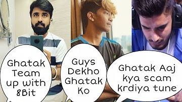 Ghatak Team Up With 8Bit on ClutchGod Stream | Ghatak Clarification | PubG Mobile
