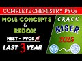 NEST 2025: Mole Concept & Redox PYQs (2021-24) | Detailed Solutions for #NISER #CEBS #JEEChemix