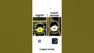 Which one is better??🔥 || Capcut VS Alight Motion Manga edit || [Jujutsu Kaisen]
