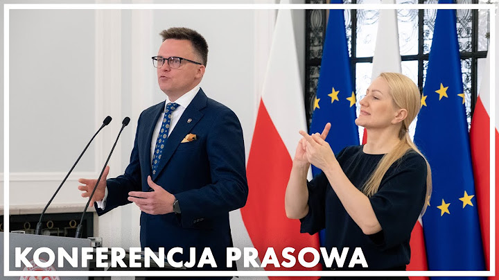 Konferencja prasowa marszałka Sejmu Szymona Hołowni
