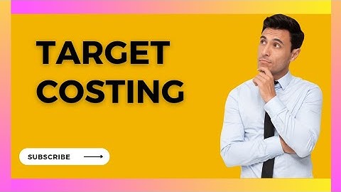 TARGET COSTING |PROCEDURE |DECISIONS REGARDING TARGET COSTING |M.COM |B.COM #education #study #kuk
