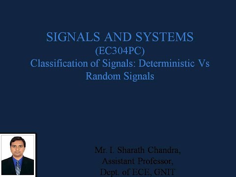 Deterministic Vs Random Signals