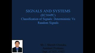 Deterministic Vs Random Signals