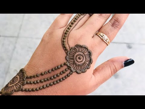 Very Easy Simple Arabic Mehndi Design-Arabic Easy Henna Design - YouTube