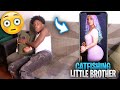 CAT-FISHING MY LITTLE BROTHER USING HIS CRUSH ACCOUNT *MUST WATCH*😳👀