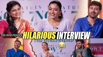 Rashmika Mandanna Hilarious interview with Chinmayi Sripada & The Girlfriend Movie Team | Dheekshith