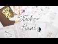 Sticker Haul and Giveaway! Ft. Paper Trail Plans, Sadie's Stickers, Crafts by Thaowie & more!