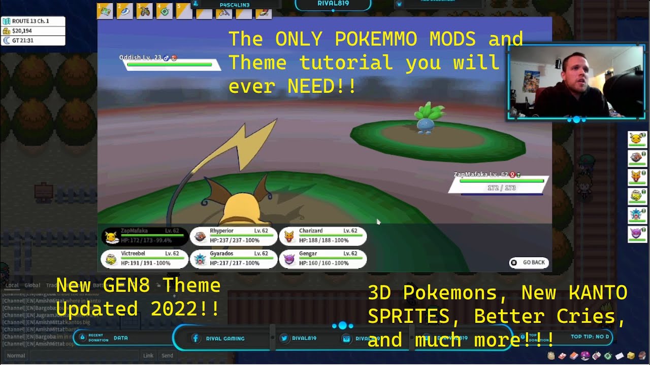 POKEMMO HD battle sprite mod installing tutorial 