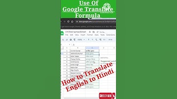 Translate English to Hindi in Excel: Time-Saving Tips #excel #shorts #exceltips #msexcel