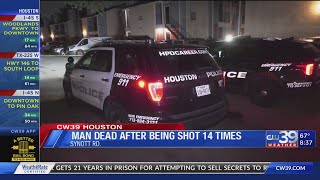 Man dead after being shot 14 times outside Alief apartment