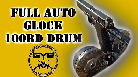 Full Auto GLOCK - 100rd Drum Mag