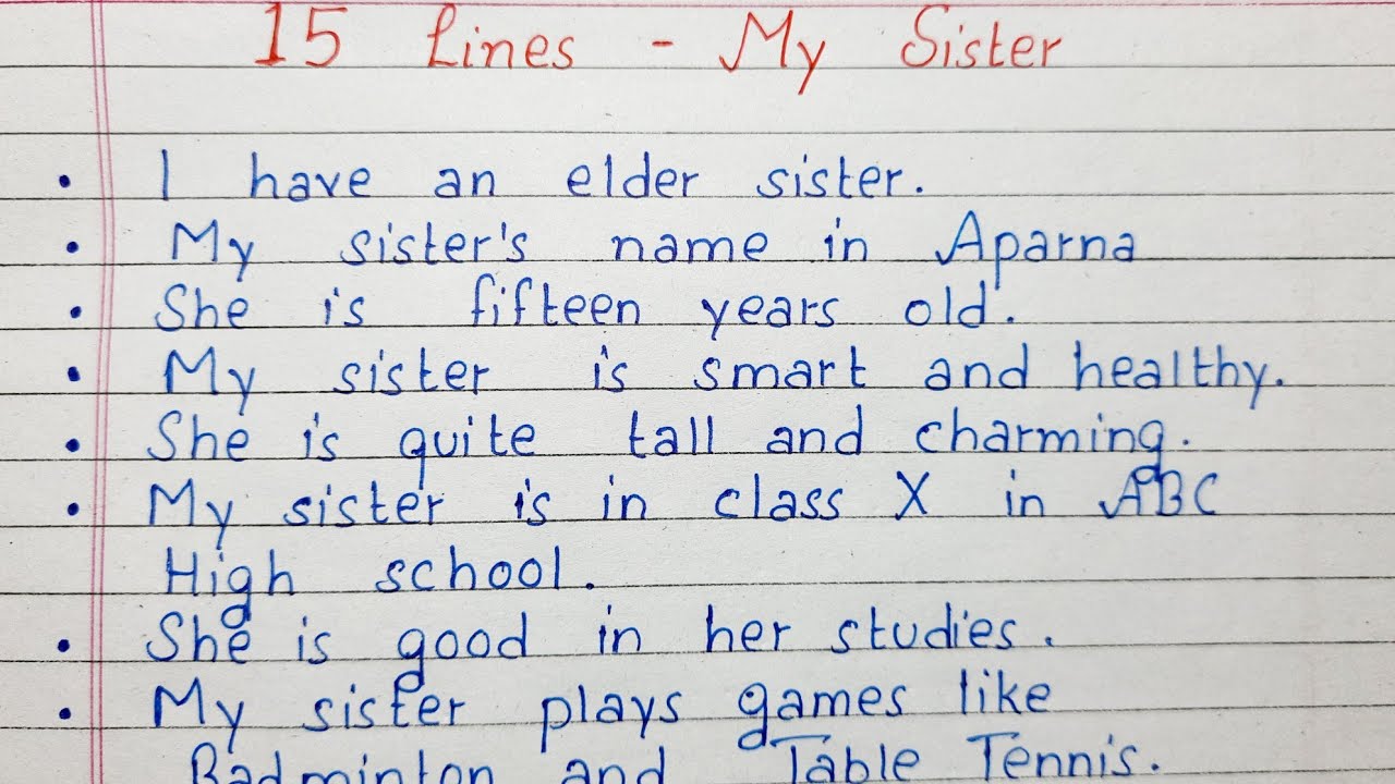 Letter to my sister. Sister английский. My sister is my role model.