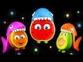 Funky fruits dance with baby shark  sensory animations 