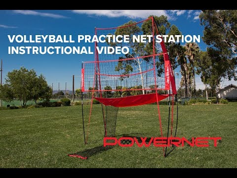 VOLLEYBALL PRACTICE NET STATION INSTRUCTIONAL VIDEO