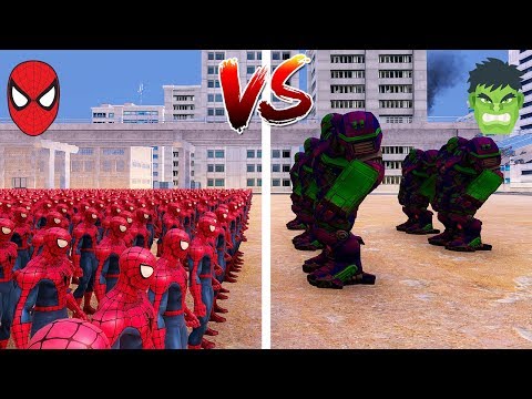 10.000 ÖRÜMCEK ADAM VS 5 HULKBUSTER! 😱 - Süper Kahramanlar