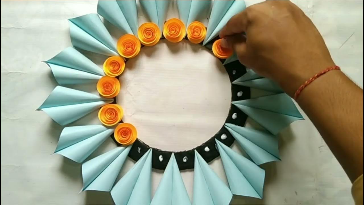 Beautiful Wall Decoration Ideas | Craft And Quick Paper Flower ...