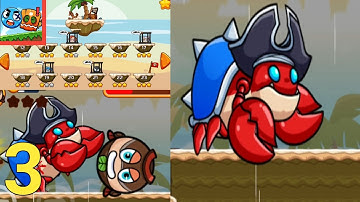 Ball V Red Boss Challenge Treasure Island Map Complete Level 18-23 Gameplay Walkthrough Part 3