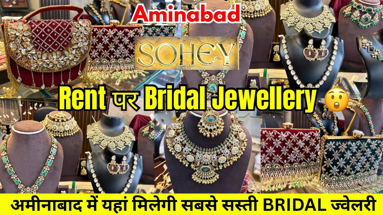 Bridal Jewellery on Rent 😲 | Party Wear Jewellery Collection | Aminabad Market
