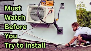 How to Install a Mini Split LIKE a PROFESSIONAL  TIPS and TRICKS for DIYers AND HVAC Pros