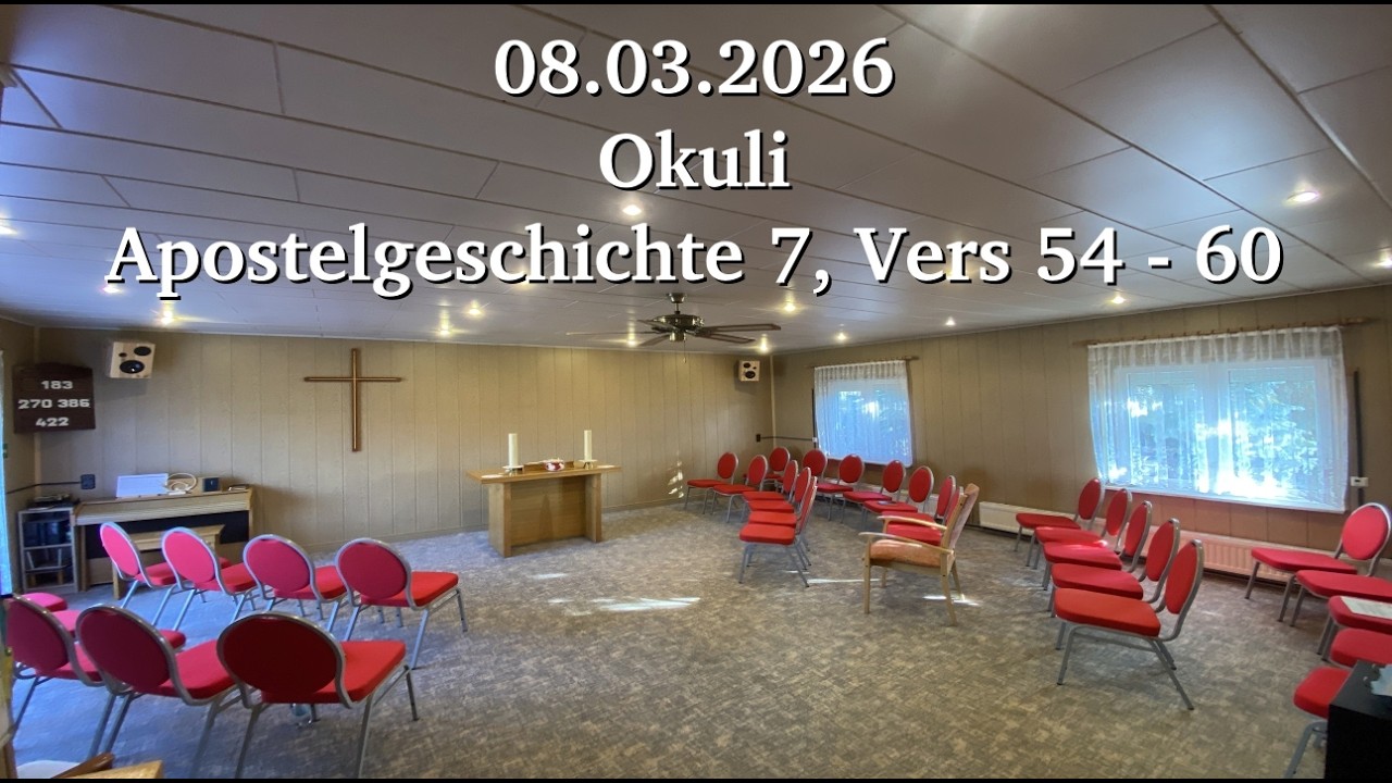 Gottesdienst der Gemeinde Biesdorf am 08.03.2025 ab 09:50 Uhr