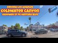 Driving Los Angeles Coldwater Canyon Vanowen St. to Ventura Blvd.