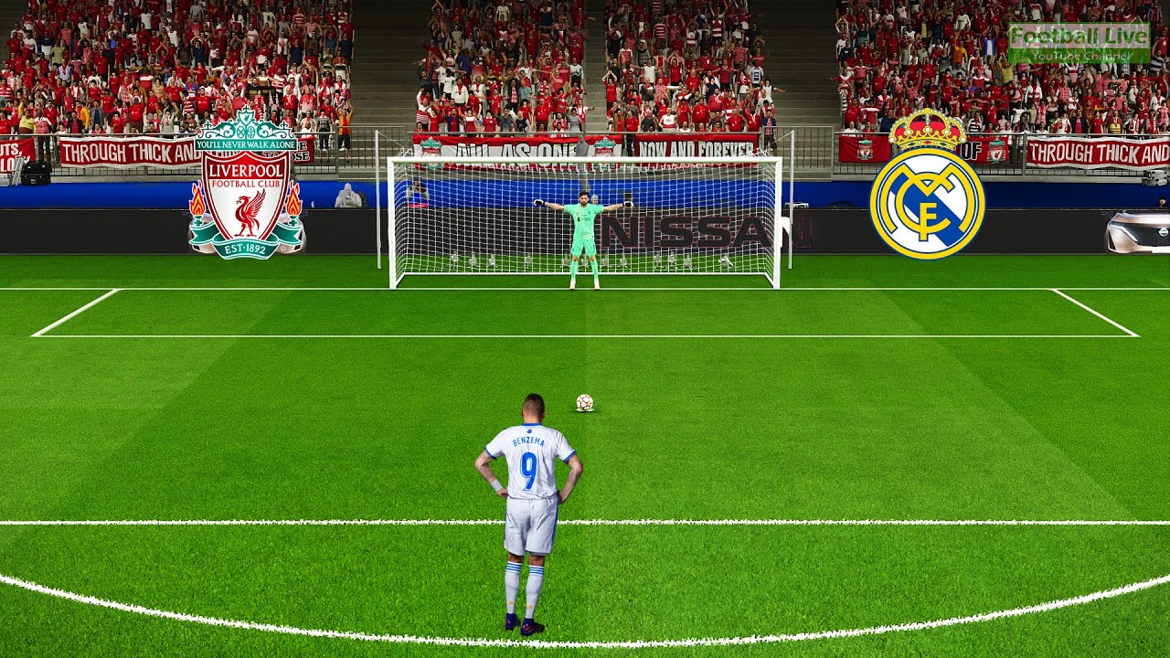 FINAL Penalty Shootout - Liverpool vs Real Madrid UEFA Champions League Final 2022 PES Gameplay