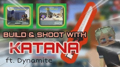 Playing build and shoot with katana🔫✨ ¦ video edit [ Blockman Go ] [ build and shoot ]