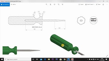 HOW TO DESIGN SCREW DRIVER IN AUTOCAD 3D II AUTOCAD MECHANICAL ENGINEERING TUTORIALS 2021