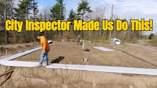 ¿Esta losa de hormigón violaba el código de construcción?