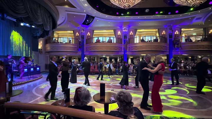 Cunard Queen Elizabeth, August 2025. Masquerade Ball Gala, Build Me Up Buttercup, a Swing