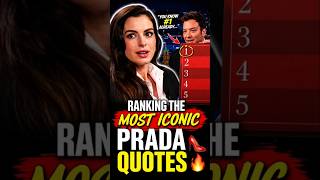 Ranking the MOST Iconic Prada Quotes 💅🔥”#DevilWearsPrada #IconicQuotes #MovieFans