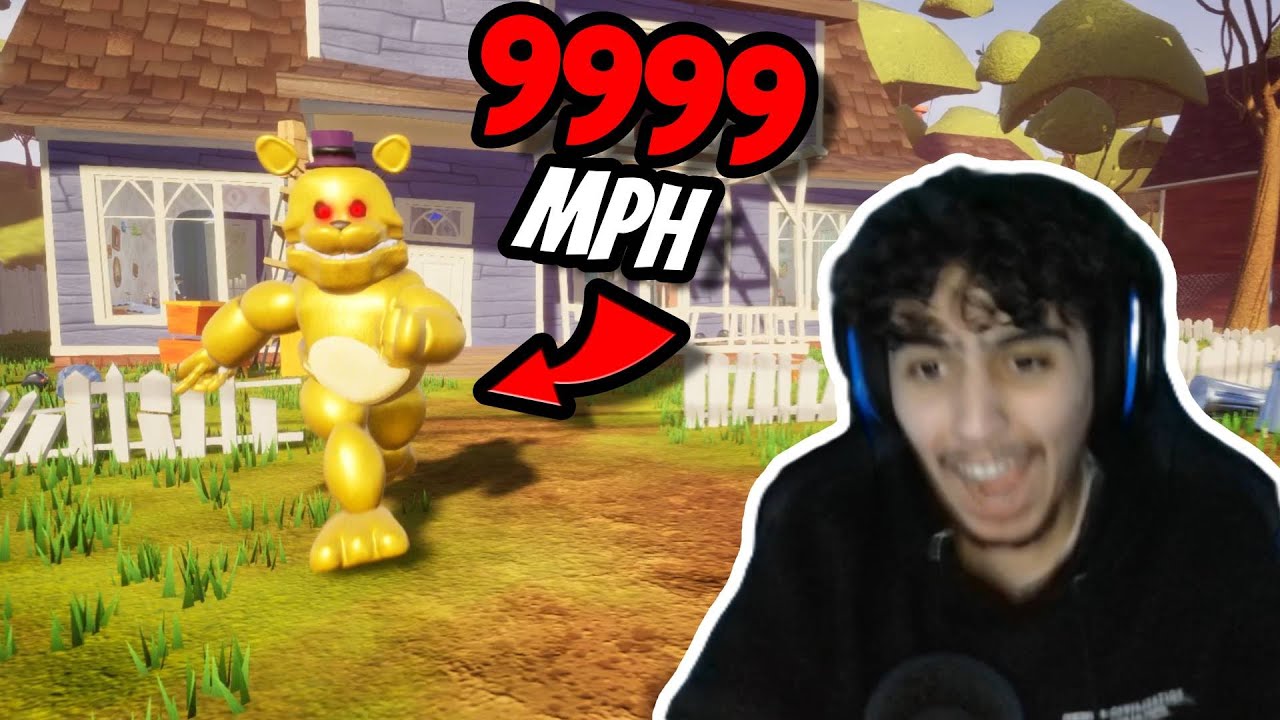 FAST Fredbear in Hello Neighbor is CRAZY