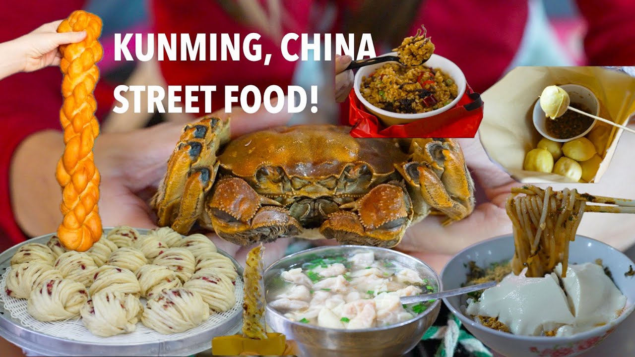 China STREET FOOD in Yunnan Night and Morning Market