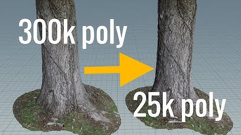 cleaning photoscans in houdini (free tree scan)