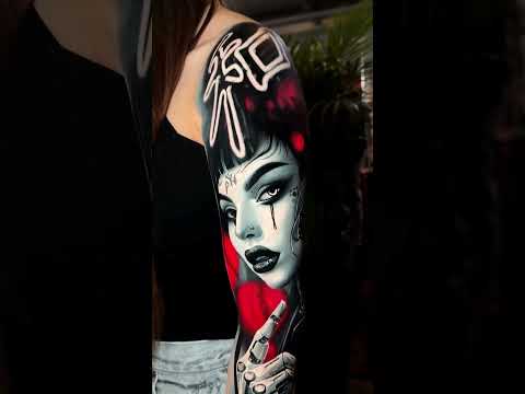 I Got This Tattoo At The Gods Of Ink Convention Cyberpunk Tattoo By Goodman