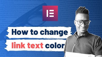 How to Change link color in Elementor page builder (without CSS)