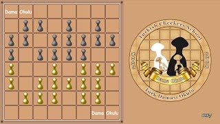 HOW TO PLAY TURKISH CHECKERS | SELECTED GAMES FOR WHITE FIGURES.  № 107. screenshot 4