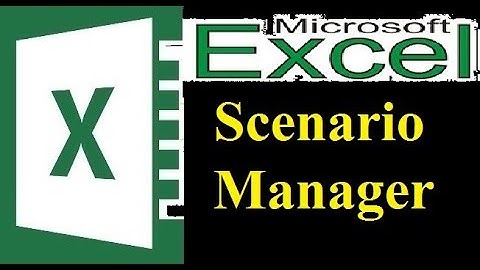 How to use Scenario Manager in MS Excel 2016/2013/2010/2007 in Hindi Lec 20