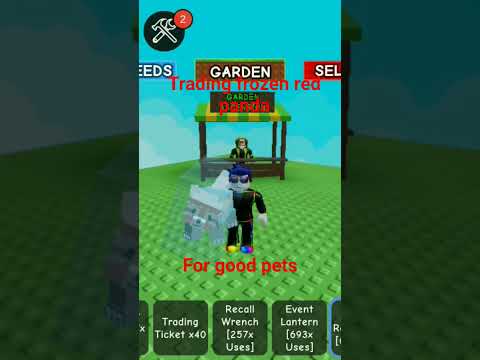Roblox Grow A Garden Trading Frozen Red Panda For Good Offers