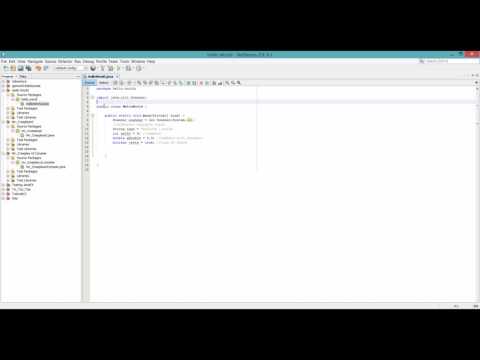 Java Tutorial 2: Java Different Variable Types and Getting User Input