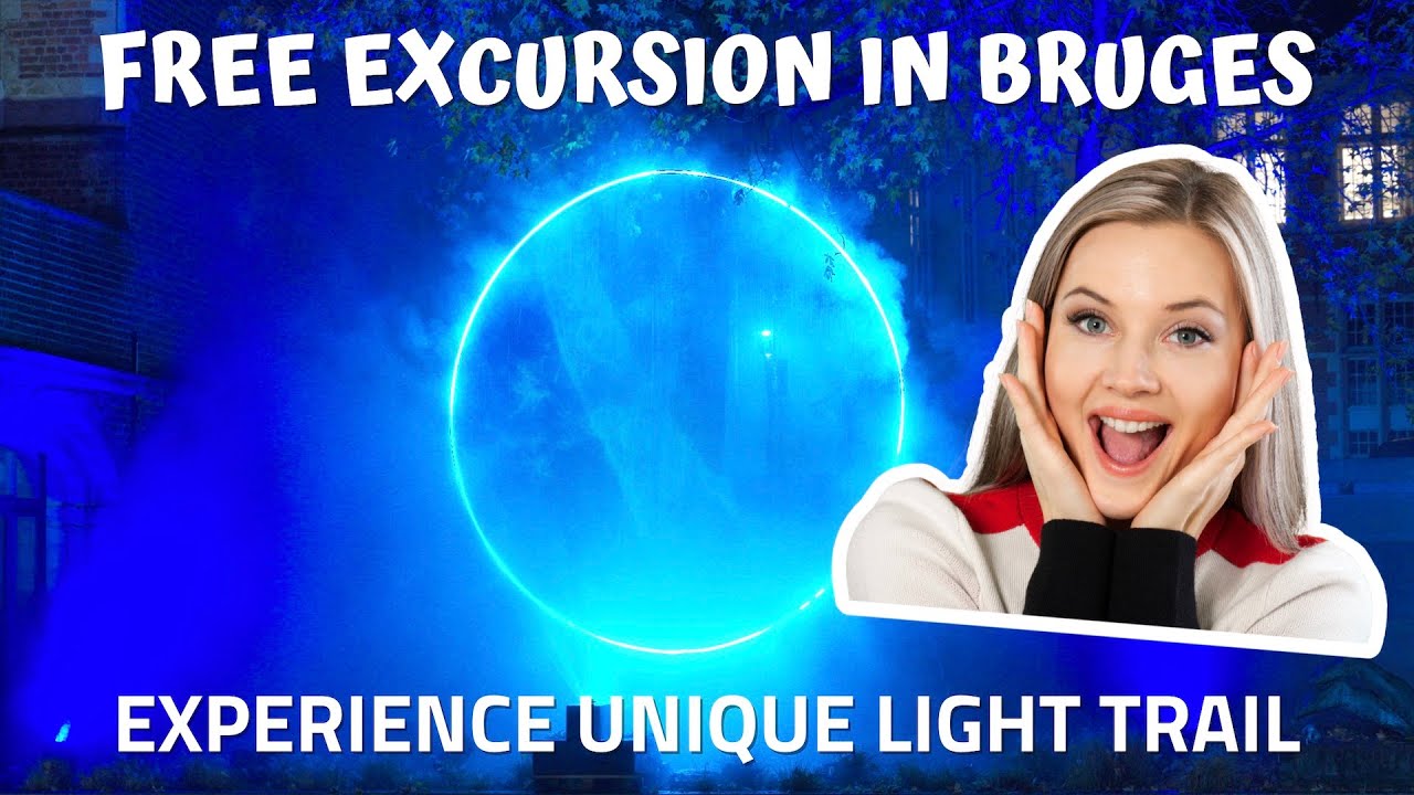 Brugge light trail: experience the holographic circle in Bruges city centre