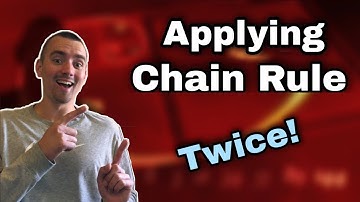 Chain Rule Twice Examples (applying the chain rule twice in one problem) | Jake
