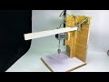 How to make a table top drill with soymilk machine motor|100% recyclable materials