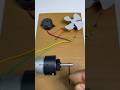 Buzzer &amp; DC Motor Fan Powered by Gear Motor #motorbuilding #project #diy #dcmotor #tech