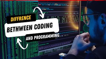 The difference between Coding and programming