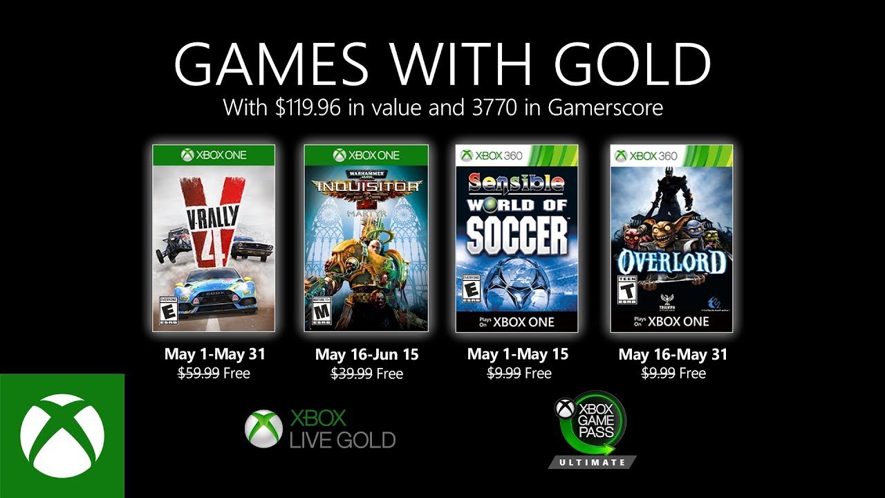 Jogos gratuitos de maio da Xbox Live Gold incluem golfe e party