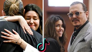 Johnny Depp & Camille Vasquez 😍❤️ BEST Moments in Court! (TikTok Compilation)