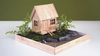 Create a beautiful landscape with a small house - Best DIY during lockdown